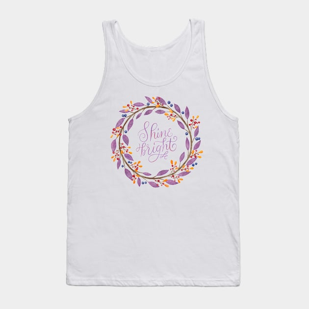 Floral wreath: Shine bright Tank Top by CalliLetters